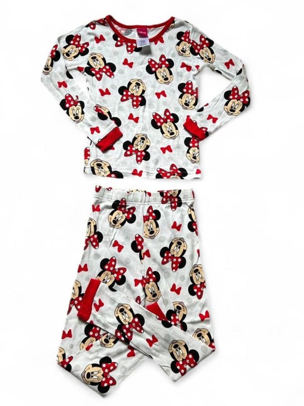 Disney Cotton Minnie Mouse Pajama Set Size 8